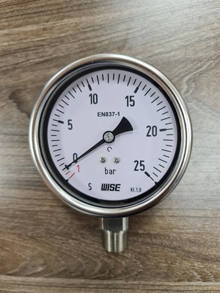 Đồng hồ áp suất âm P252 inox toàn bộ